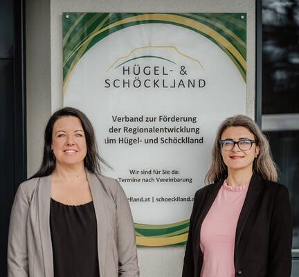 LAG-Team Kerstin Lieb und Nora Ruhri, Hügel- und Schöcklland. LAG-Team Kerstin Lieb und Nora Ruhri, Hügel- und Schöcklland.